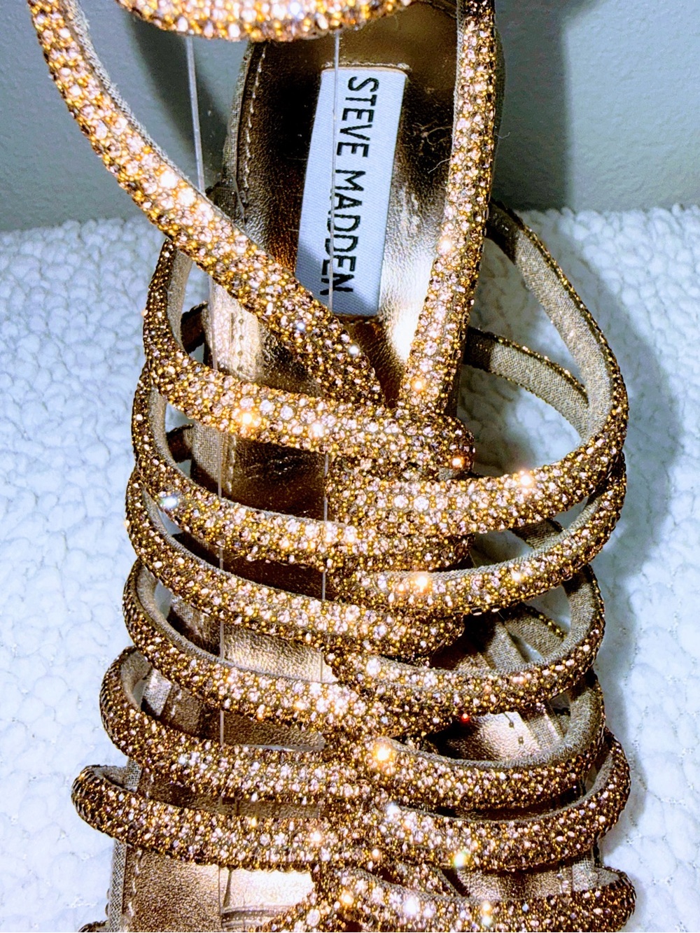 Steve Madden Rhinestone Stiletto Heels - Picture 7 of 8